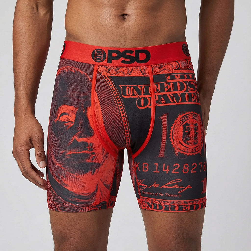 Red Dollar Bills - Boxer Briefs