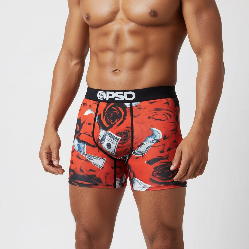 Dollar Bills Roses - Boxer Breifes