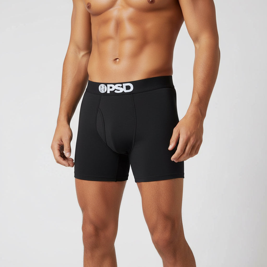 Solid Black - Boxer Briefs