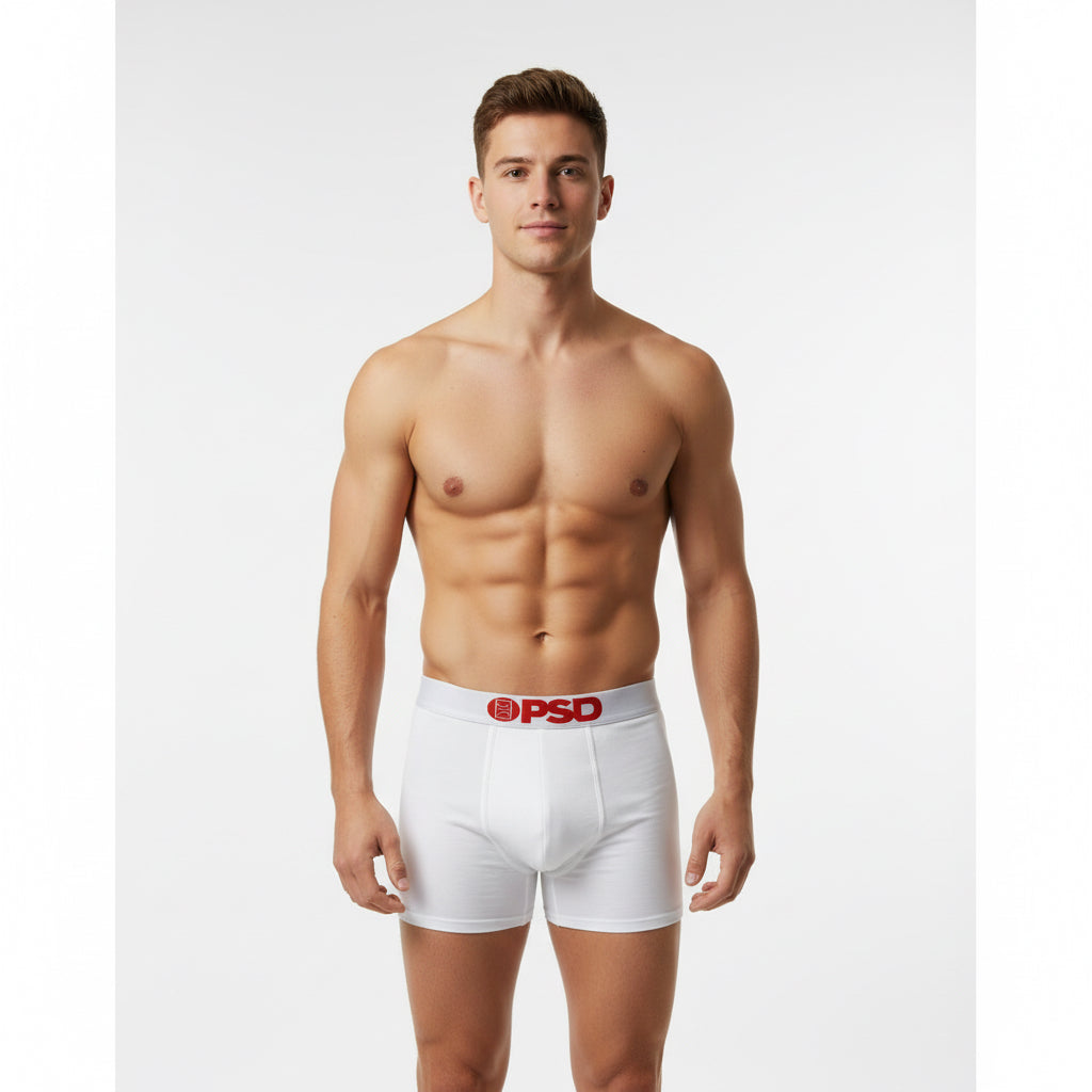 Solid White - Boxer Briefers