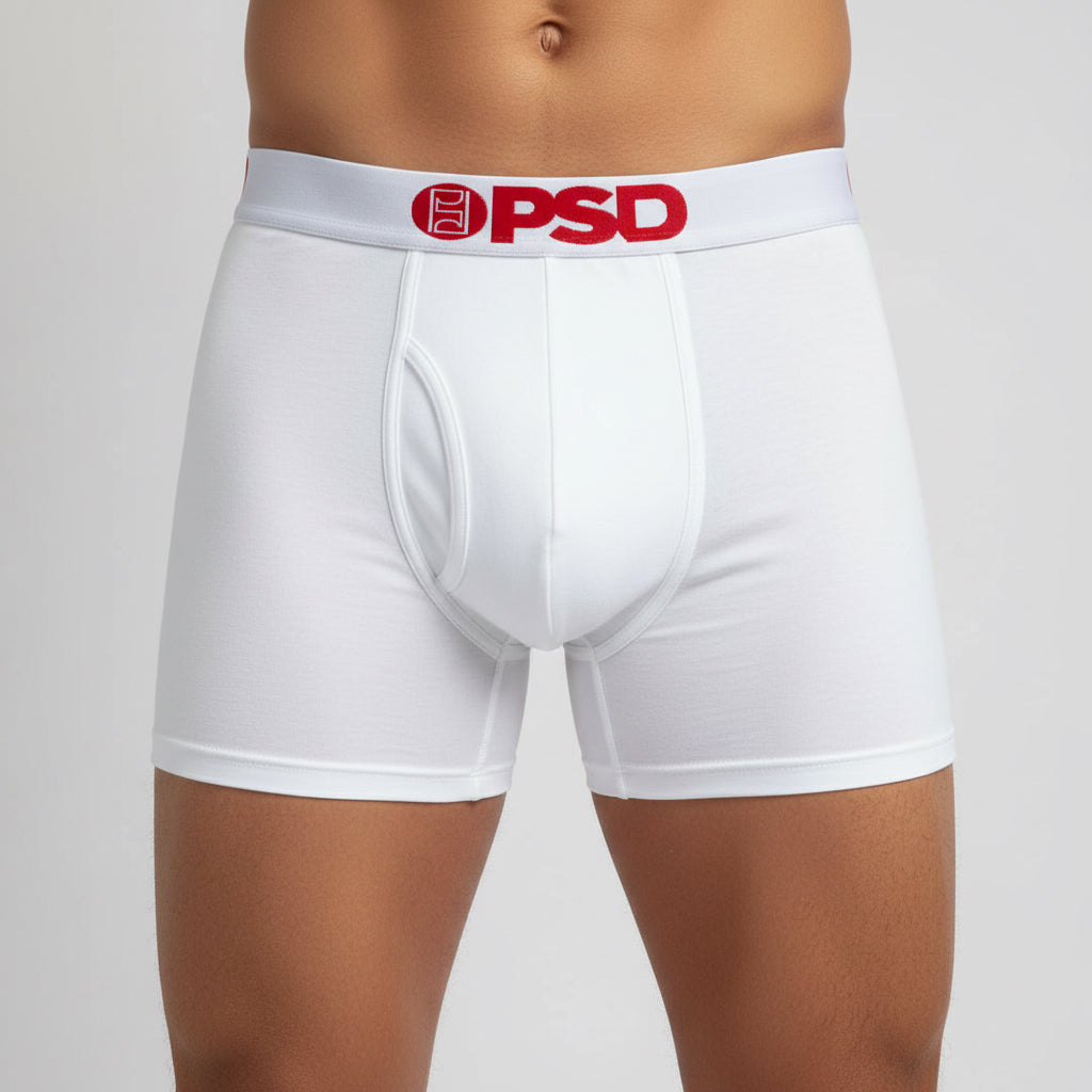Solid White - Boxer Briefers