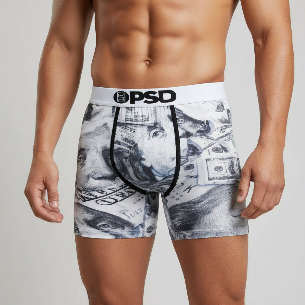 White Dollar Bills - Boxer Briefs